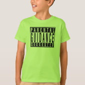 Parental Guidance Suggested Funny Kinder neon gree T-shirt (Voorkant)