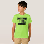 Parental Guidance Suggested Funny Kinder neon gree T-shirt (Voorkant volledig)