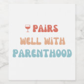 Parenthood — nieuw — Wijnlabel Wijn Etiket (Enkel label)