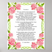 "Parenthood" Parental Guidance Poem Poster (Voorkant)