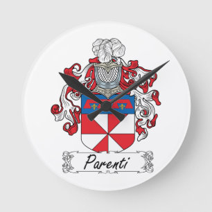 Parenti Family Crest Ronde Klok