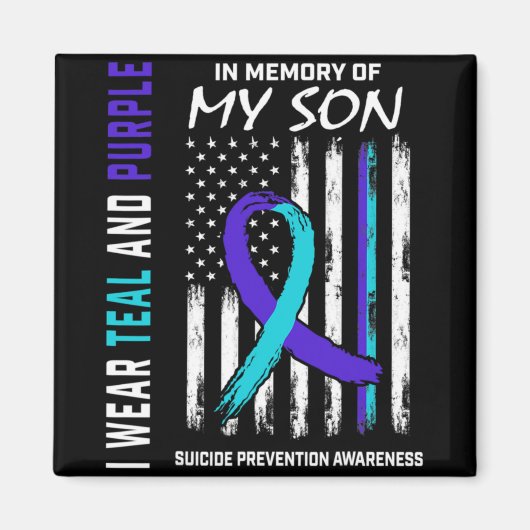 Parents In Memory Of Son Suicide Awareness Prevent Magneet (Voorkant)