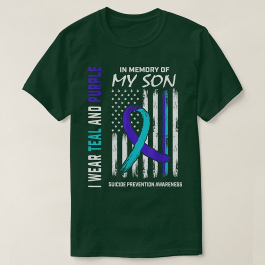 Parents In Memory Of Son Suicide Awareness Prevent T-shirt (Design voorkant)