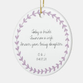 Parents Mother Father of the Bride Thank You Gift Keramisch Ornament (Links)