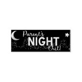 Parent's night out getting together rubberstempel (Gestempeld)