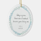Parents of the Groom Ornament Gift - Beach Blue (Rechts)