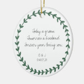 Parents of the Groom Thank You Gift - Simple Keramisch Ornament (Links)