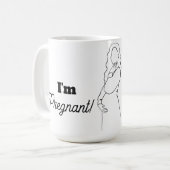 Parents-to-be Faux Lace Koffiemok (Voorkant links)