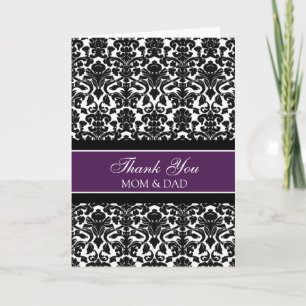 Parents Weddendag Bedankt Coral Plum Damask