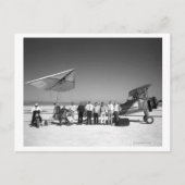 Paresev 1-A en sleepvliegtuig met bemanning en pil Briefkaart (Voorkant)