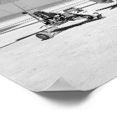 Paresev 1-A op Lakebed met sleepvliegtuig Poster (Hoek)