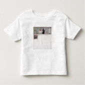 "Parfois il m'arrière" (inkt en w/c op papier) Kinder Shirts (Voorkant)