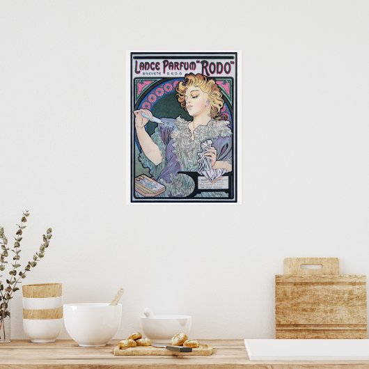 Parfum, Alphonse Mucha Poster (Keuken)
