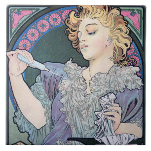 Parfum, Alphonse Mucha Tegeltje