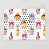 Parfum Bottle Pattern Feestdagenkaart (Voorkant)