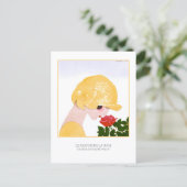 Parfum de la Roos Marty Art Deco Briefkaart (Staand voorkant)