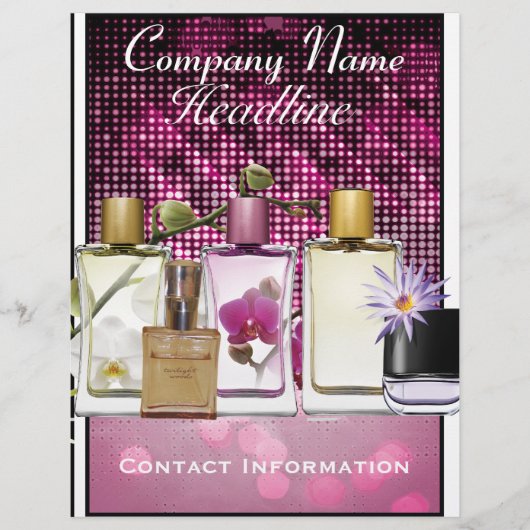 Parfum- en geurmarketing Flyer Sjabloon (Voorkant)