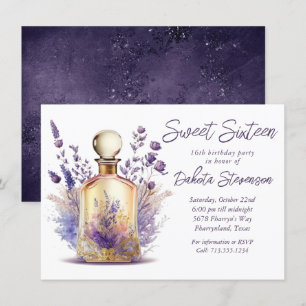 Parfum en lavender Zoete 16 Birthday Party Kaart