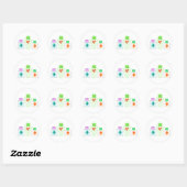 Parfum- en lotionflessen ronde sticker (Vel)