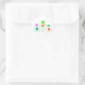 Parfum- en lotionflessen ronde sticker (Tas)