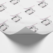 Parfum-flesje met Eiffeltoren en helling Cadeaupapier (Hoek)