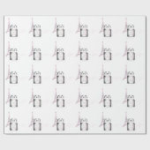 Parfum-flesje met Eiffeltoren en helling Cadeaupapier (Vlak)