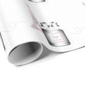 Parfum-flesje met Eiffeltoren en helling Cadeaupapier (Rol Hoek)