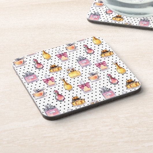 Parfum flespatroon bier onderzetter (Linkerzijde)