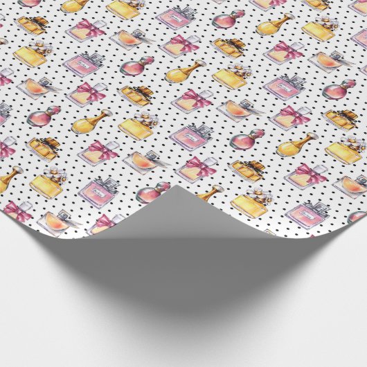 Parfum flespatroon cadeaupapier (Hoek)