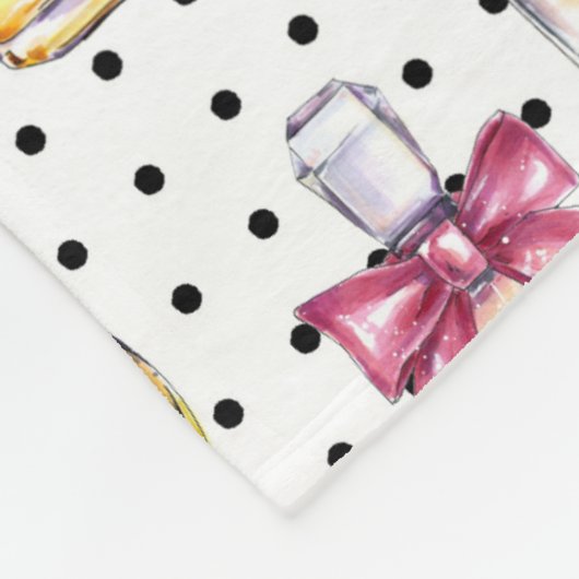 Parfum flespatroon fleece deken (Hoek)