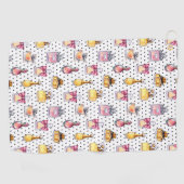 Parfum flespatroon golfhanddoek (Horizontaal)