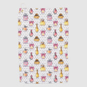 Parfum flespatroon golfhanddoek (Voorkant)