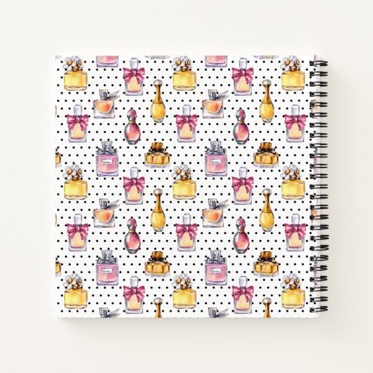 Parfum flespatroon notitieboek (Achterkant)