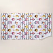 Parfum flespatroon strandlaken (Voorkant)