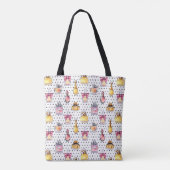 Parfum flespatroon tote bag (Achterkant)