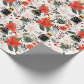 Parfum flessen chique kerstpatroon cadeaupapier (Hoek)