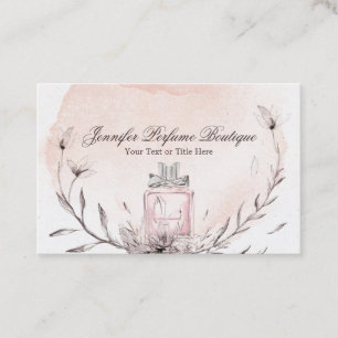 Parfum Geur Essentiële Oliën Handtekening Script Visitekaartje