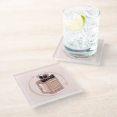 Parfum Glazen Onderzetter (Schuin)