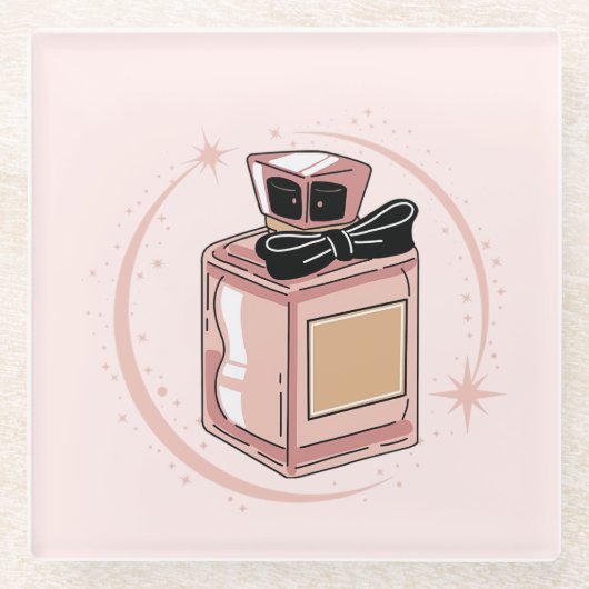 Parfum Glazen Onderzetter (Voorkant)