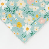 Parfum is het gevoel van bloemen fleece deken (Hoek)