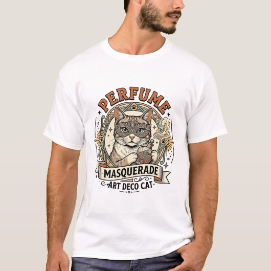 Parfum Masquerade Art Deco Kat Parfum Masquerade T-shirt (Voorkant)