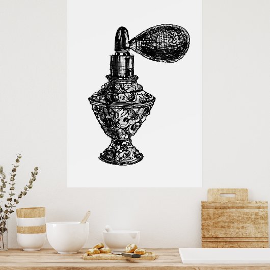 parfum Mode schets Poster (Keuken)
