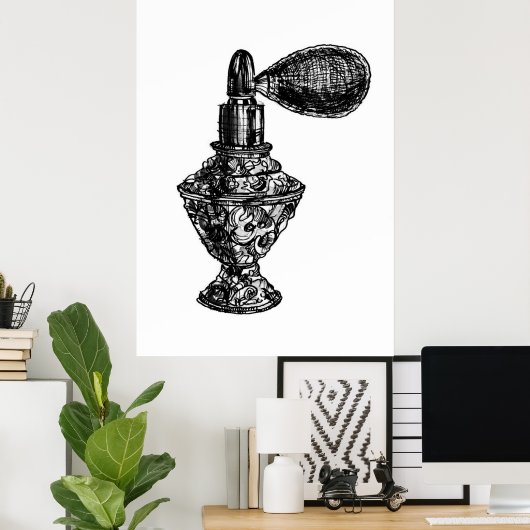 parfum Mode schets Poster (Thuiskantoor)