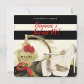 Parfum Parfum Parfum Parfum Rozen Heels & Lipstick Kaart (Voorkant)