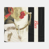 Parfum parfum Rozen Heels & lipstick Fleece Deken (Voorkant (Horizontaal))