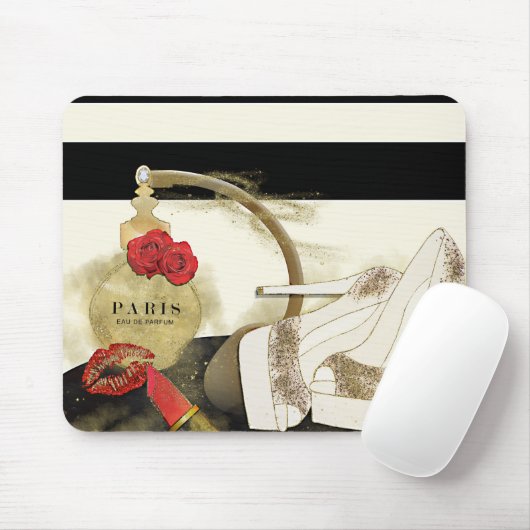 Parfum parfum Rozen Heels & lipstick Muismat (Met muis)