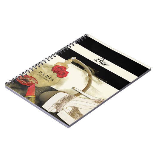 Parfum parfum Rozen Heels & lipstick Notitieboek (Linkerzijde)