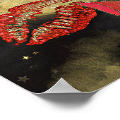 Parfum parfum Rozen Heels & lipstick Poster (Hoek)