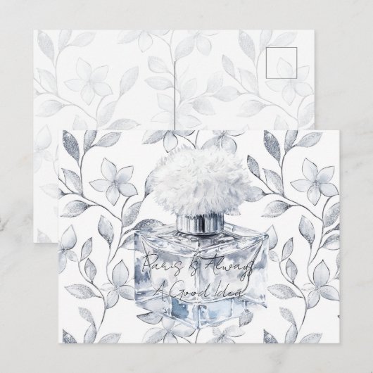 Parfum 'Paris is always a good idea' achterlaat Briefkaart (Voorkant / Achterkant)