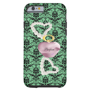 Parfum&Pearls Green Damask iPhone6 Robuust Hoesje